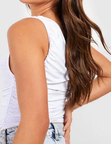 Bluza Boohoo, alb
