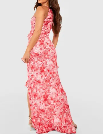 Rochie lunga Boohoo, roz