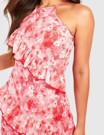 Rochie lunga Boohoo, roz