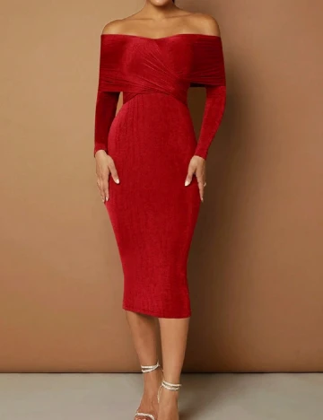 Rochie medie SHEIN, rosu