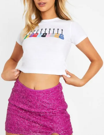 Top Boohoo, alb