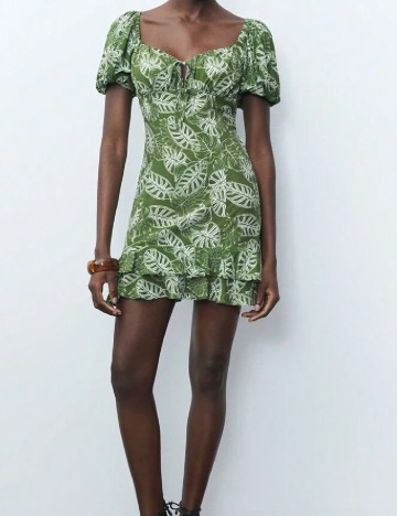 Rochie scurta SHEIN, verde