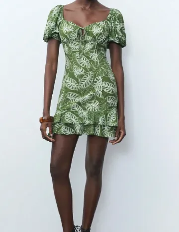 Rochie scurta SHEIN, verde