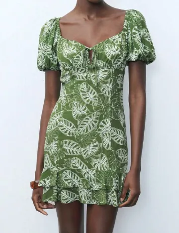 Rochie scurta SHEIN, verde