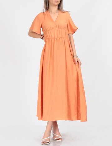 Rochie lunga Vero Moda, portocaliu