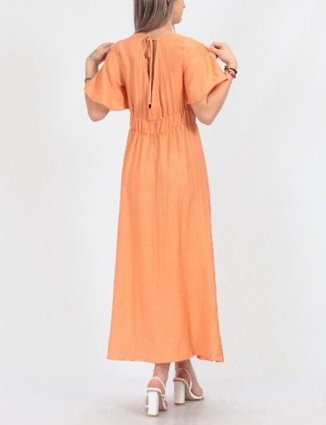 Rochie lunga Vero Moda, portocaliu