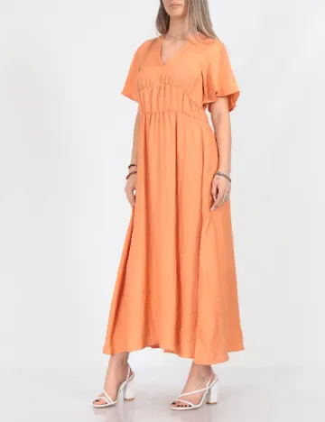 Rochie lunga Vero Moda, portocaliu