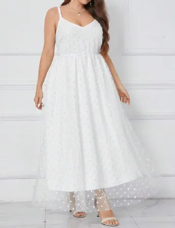 Rochie lunga SHEIN CURVE, alb