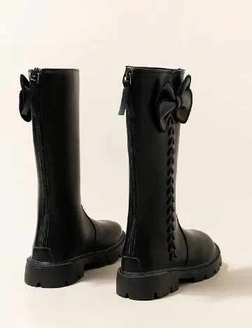 Cizme Shein Kids, negru