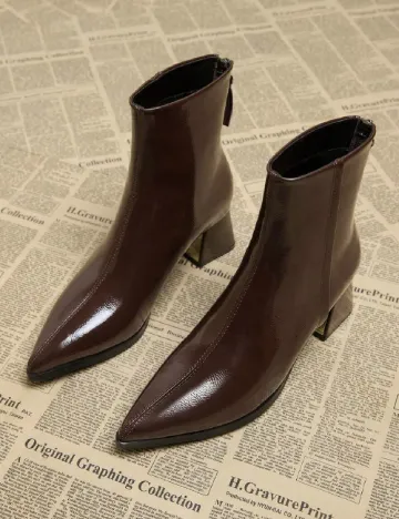 Botine SHEIN, maro