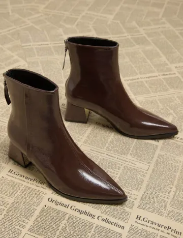 Botine SHEIN, maro