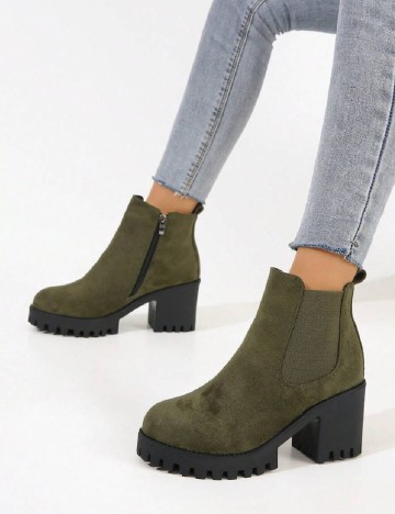 Botine SHEIN, verde
