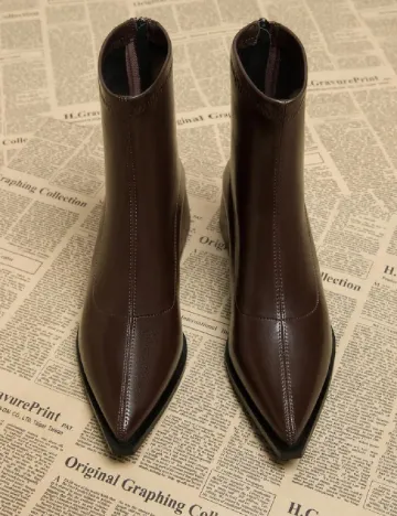 Botine SHEIN, maro