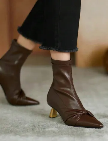 Botine SHEIN, maro