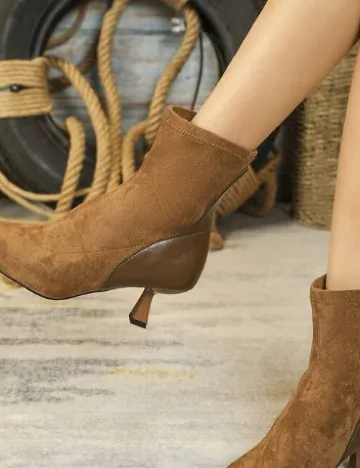Botine SHEIN, maro