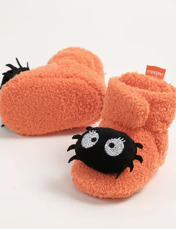 Papuci de Casa Shein Kids, portocaliu