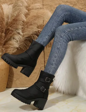 Botine SHEIN, negru