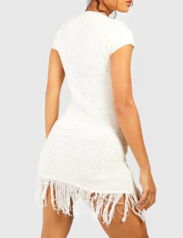 Rochie scurta Boohoo, alb
