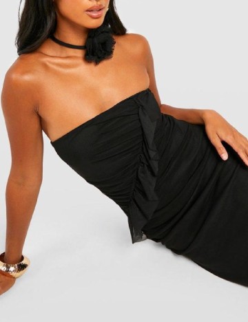 Rochie lunga Boohoo, negru