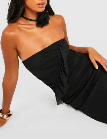 Rochie lunga Boohoo, negru