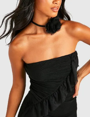 Rochie lunga Boohoo, negru