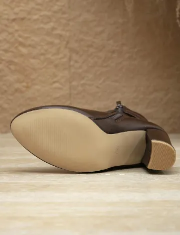 Botine SHEIN, maro
