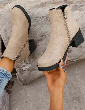 Botine SHEIN, crem