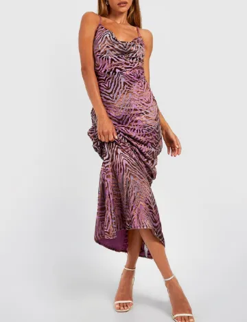 Rochie lunga Boohoo, mov