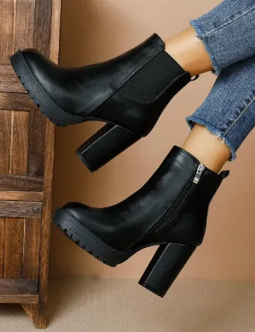 Botine SHEIN, negru