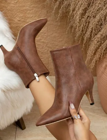 Botine SHEIN, maro