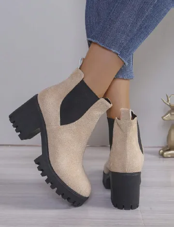 Botine SHEIN, crem