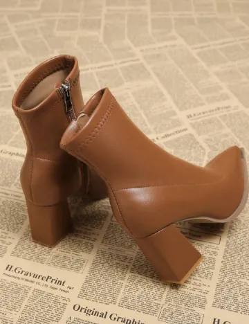 Botine SHEIN, maro