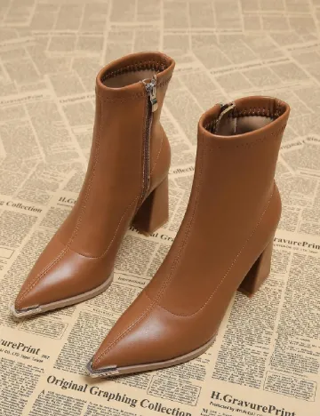 Botine SHEIN, maro