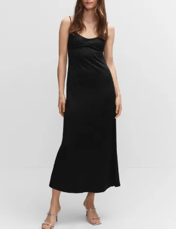 Rochie lunga Mango, negru