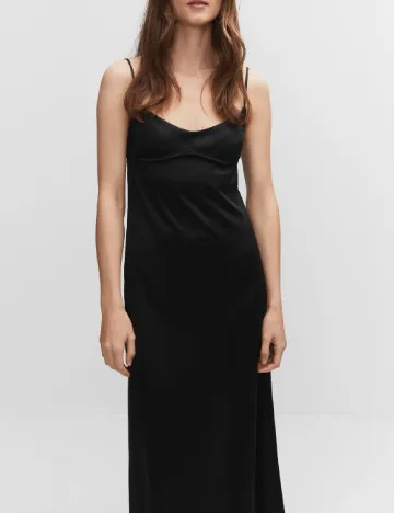 Rochie lunga Mango, negru