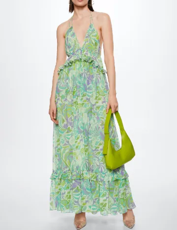 Rochie lunga Mango, verde