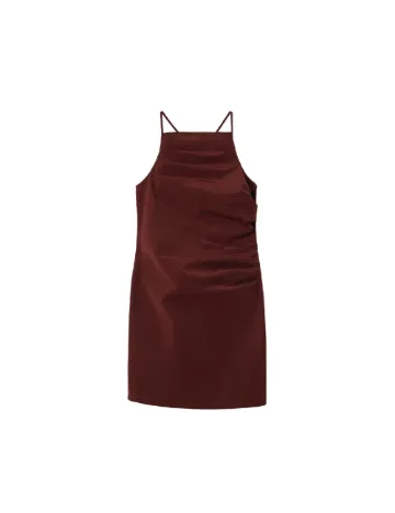 Rochie scurta Mango, maro