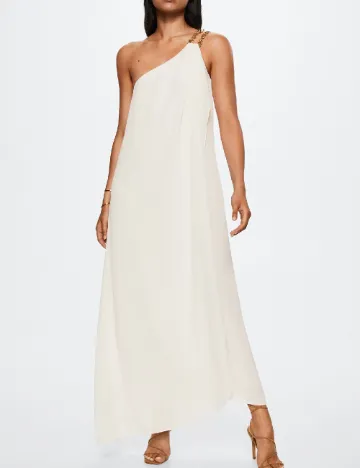 Rochie lunga Mango, alb Alb