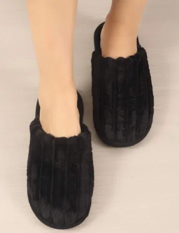 Papuci de Casa SHEIN, negru