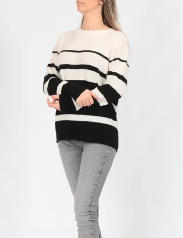Bluza Vero Moda, alb/negru