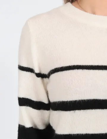 Bluza Vero Moda, alb/negru