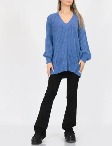 Pulover Oversize Vero Moda, albastru
