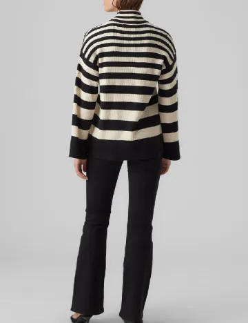 Pulover Vero Moda, alb/negru