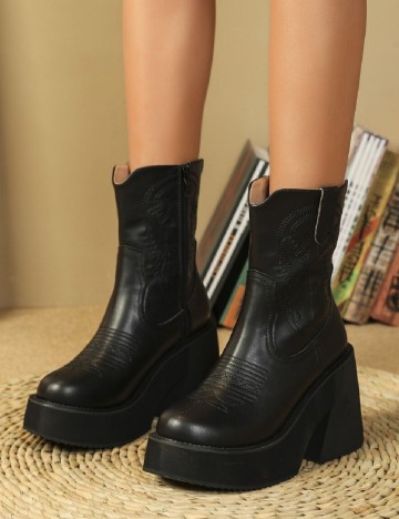 Botine SHEIN, negru