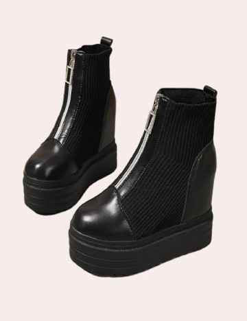 Botine SHEIN, negru