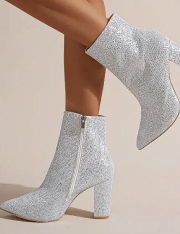Botine SHEIN, alb