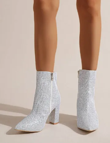 Botine SHEIN, alb