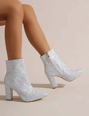 Botine SHEIN, alb