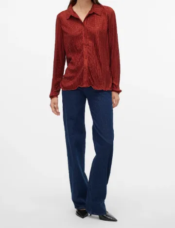 Camasa Vero Moda, caramiziu