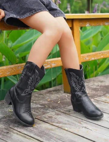Cizme Shein Kids, negru